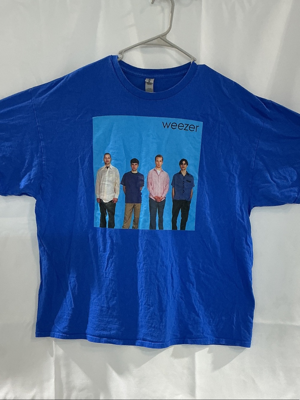 Gildan Blue Weezer Photo Graphic Tee